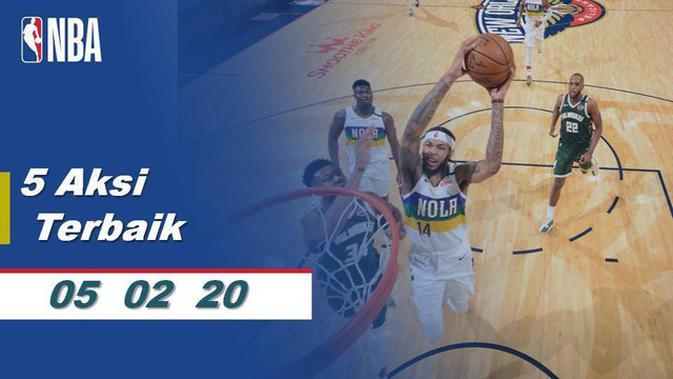VIDEO 5 Aksi Terbaik NBA 5 Febuari 2020 NBA Bola com