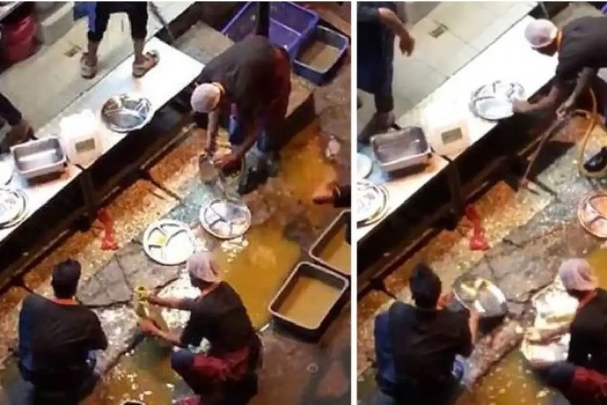 jijik, restoran ini cuci piring pakai air kubangan (elitereaders)