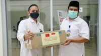 Cegah Covid-19, BP Batam Sumbang Masker ke Masjid B.J. Habibie dan Masjid Agung