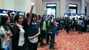 Sejumlah peserta antusia melihat workshop Education Expo yang di gelar Sampoerna University, Jakarta, Sabtu (5/3). Sampoerna University gelar educatin expo untuk memberikan informasi dan pemahaman jalur pendidikan di Amerika. (Liputan6.com/Yoppy Renato)