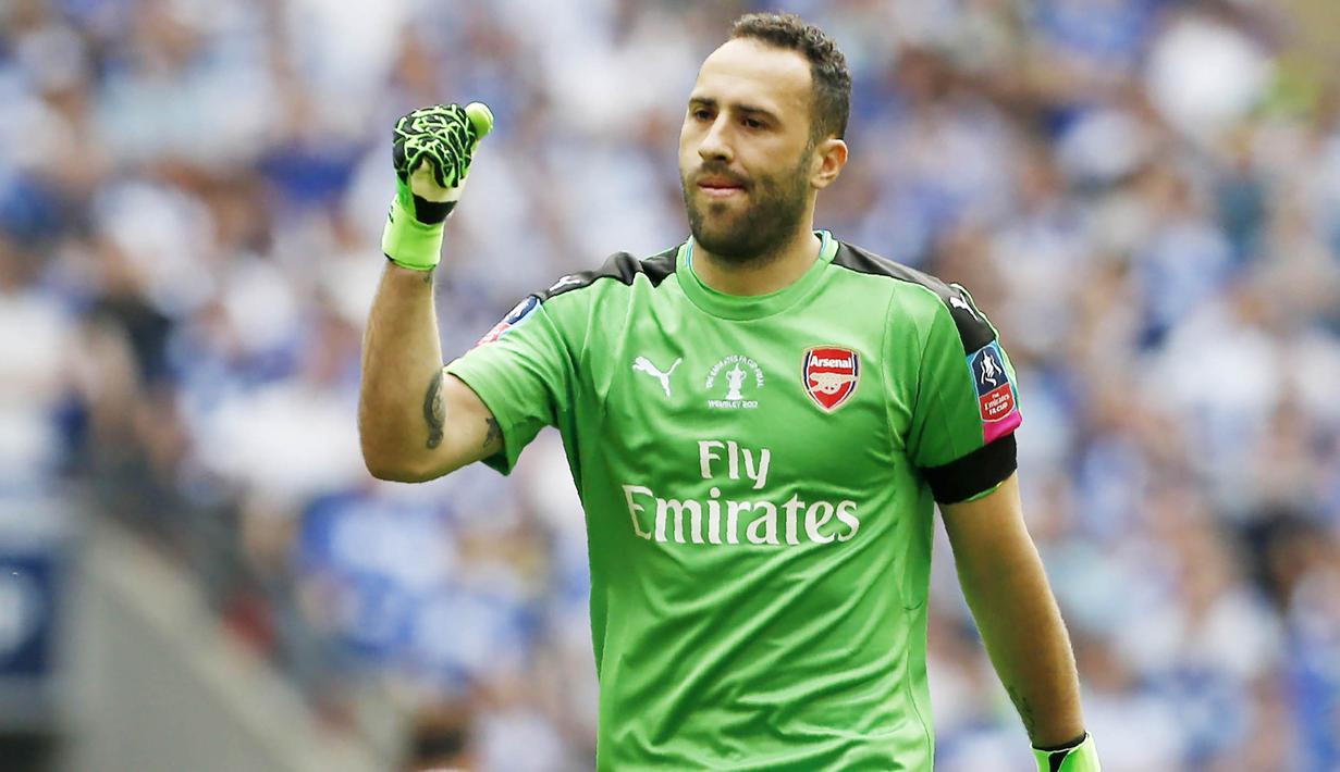 2. David Ospina – Hanya menjadi pemain cadangan setelah kedatangan Petr Cech membuat Arsenal mempertimbangkan untuk menjualnya. Kiper yang tampil gemilang di Piala Dunia 2014 ini tidak masuk rencana skuat Arsene Wenger musim depan. (AFP/Ian Kington)