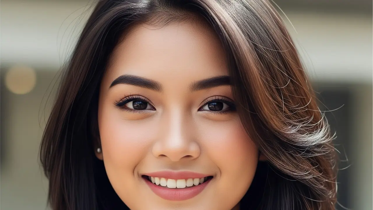 Model Rambut Wanita Atas Pendek Bawah Panjang (Image by Gemini AI)