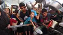 Kementerian Kesehatan Gaza juga menyebut hingga Rabu (10/9/2025) ada 404 warga Palestina telah meninggal dunia, 141 di antaranya adalah anak-anak akibat kelaparan dan kekurangan gizi parah. (Eyad BABA/AFP)