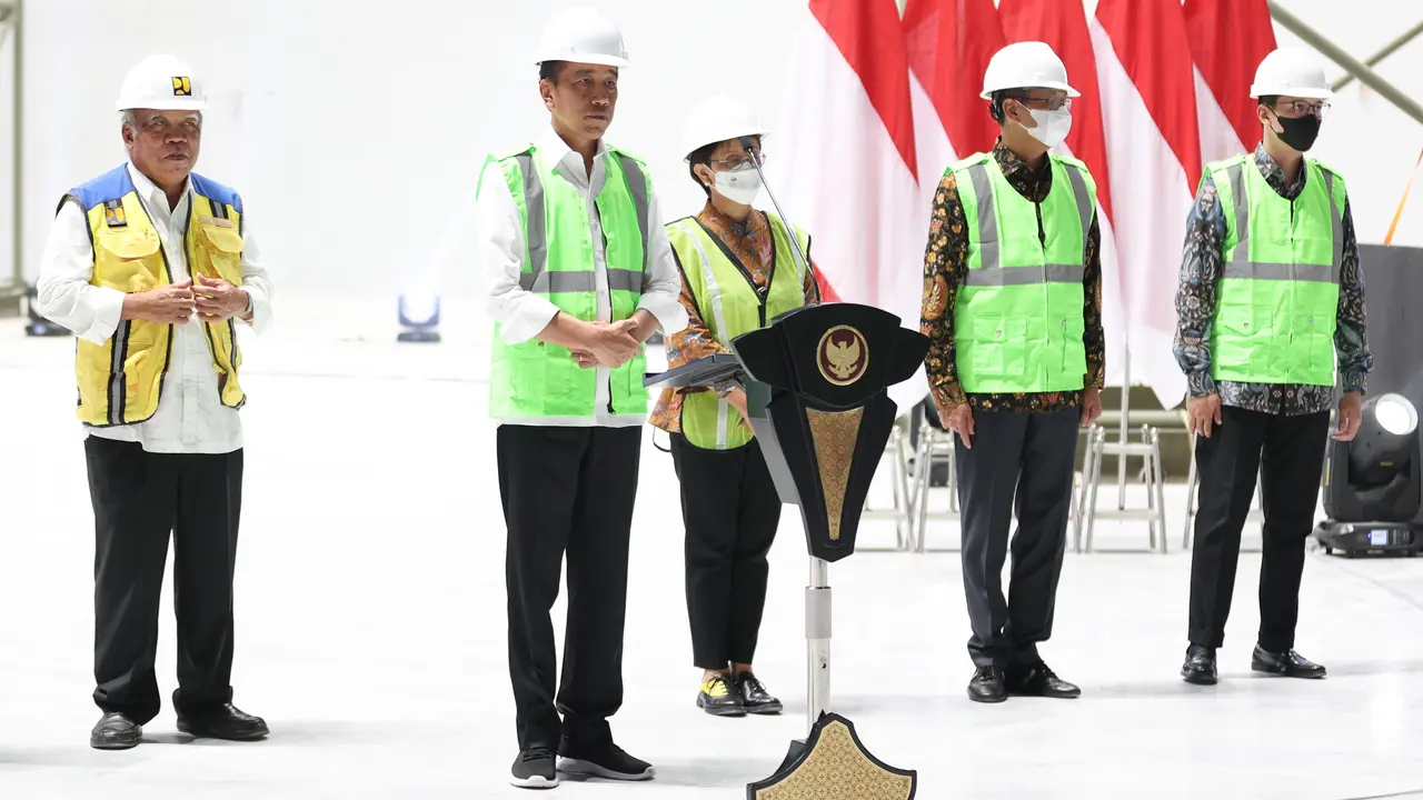 Presiden Joko Widodo di Indoor Multifunction Stadium GBK