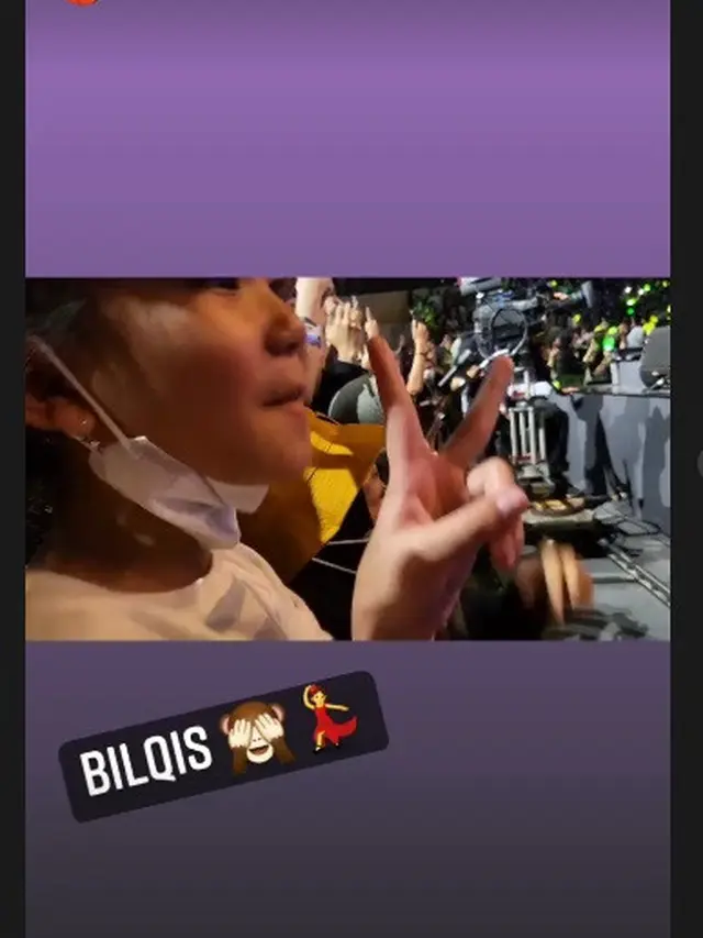 Ayu Ting Ting Menemani Bilqis Nonton NCT Dream (Foto: Instagram @ayutingting92)