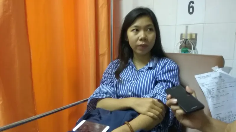 Mahasiswi Universitas Bina Darma Palembang Oktarina Sarah jadi korban balkon BEI ambruk