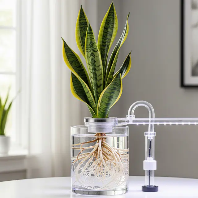 Lidah Mertua (Sansevieria / Dracaena trifasciata) Hidroponik (Gemini AI)