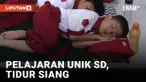 SD di Sidoarjo 'Paksa' Muridnya Tidur Siang