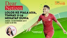 Live Streaming Dear Netizen: Lolos ke Piala Asia, Timnas U-19 Menatap Dunia (Liputan6.com/Tri Yasni)
