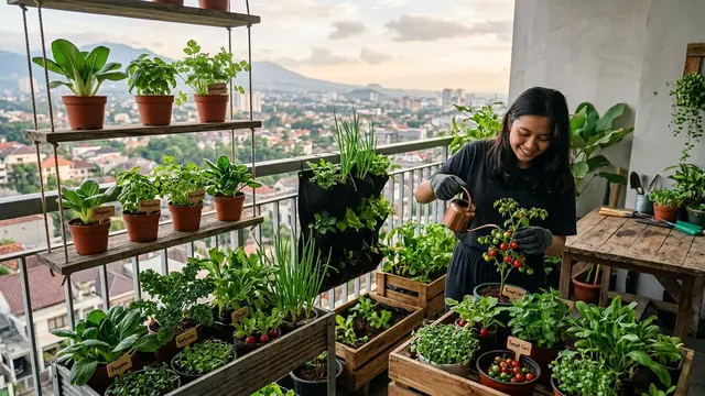 Tanaman Sayur yang Tidak Membutuhkan Banyak Ruang untuk Tumbuh (AI Generated)