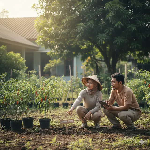 Rahasia Tomat dan Cabai di Pekarangan Rumah Buahnya Lebat (Foto: Gemini AI)