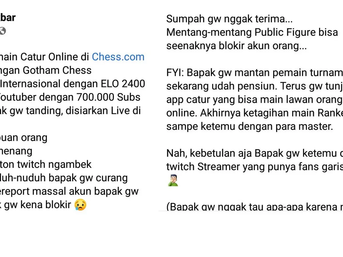 Blokir Indonesia,  Gotham Chess Masih Tak Bisa Diakses