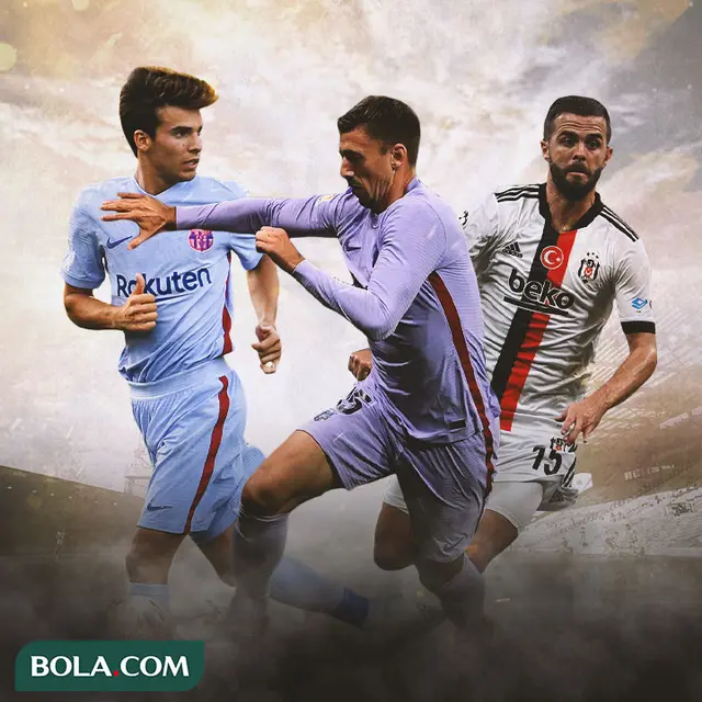 Ilustrasi - Riqui Puig, Clement Lenglet, Miralem Pjanic