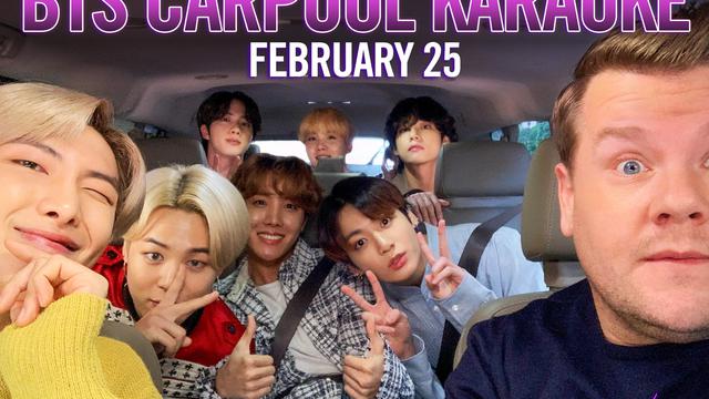 BTS dan James Corden (Twitter/ latelateshow)