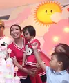 Aktris Ayu Dewi baru saja merayakan hari ulang tahun anaknya, Aqilah Dewi Humaira yang ke-3 tahun. (Andy Masela/Bintang.com)
