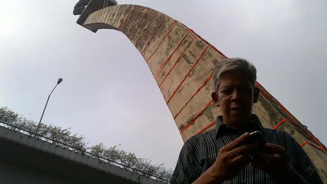 Tim Identifikasi Temukan Kerusakan Tugu Pancoran