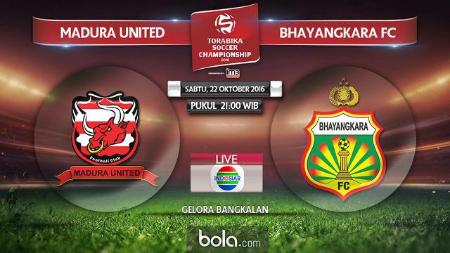 Madura United Vs Bhayangkara FC (Bola.com/Adreanus Titus)