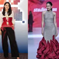 Intip pesona menyala Maudy Ayunda di dua event berbeda dengan sentuhan merah pada busananya (@maudyayunda)