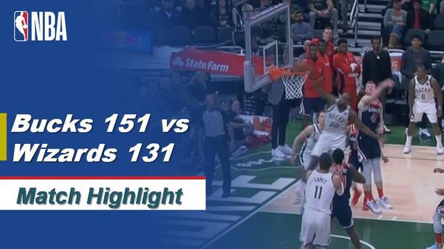 Berita Video Highlights NBA Milwaukee Bucks Vs Washington Wizards 151-131