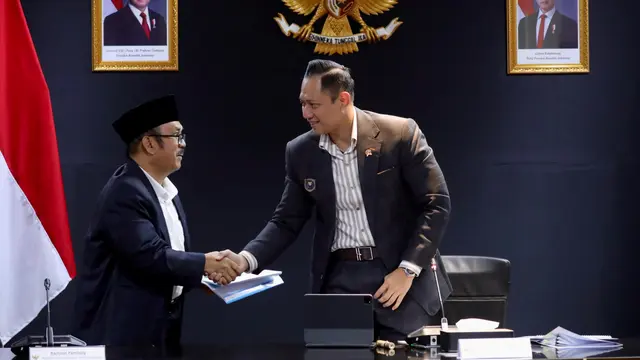 Menko Bidang Infrastruktur dan Pembangunan Kewilayahan, Agus Harimurti Yudhoyono (AHY) saat rakor perlindungan pesisir dan penanganan banjir. (Foto: Istimewa)