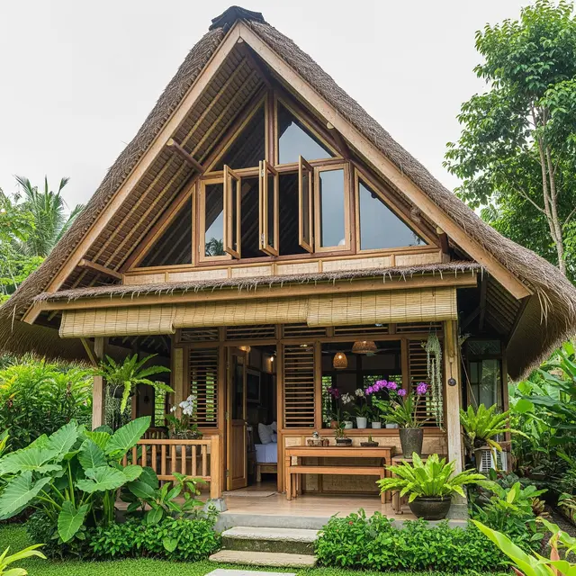 Desain Rumah Mungil Cantik dengan Nuansa Tropis