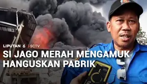Pabrik Pengolahan Plastik di Tangerang Dilalap Api hingga Roboh