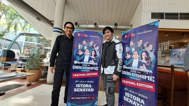 Addie MS dan Kevin Aprilio saat ditemui di SCBD, Jakarta Selatan, Rabu, 12 Juni.