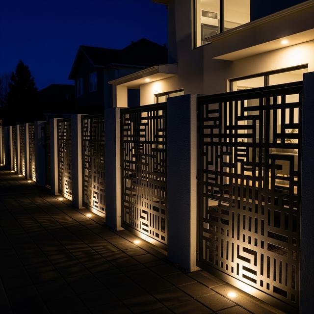 Inspirasi Pagar Tembok dengan Roster Artistik