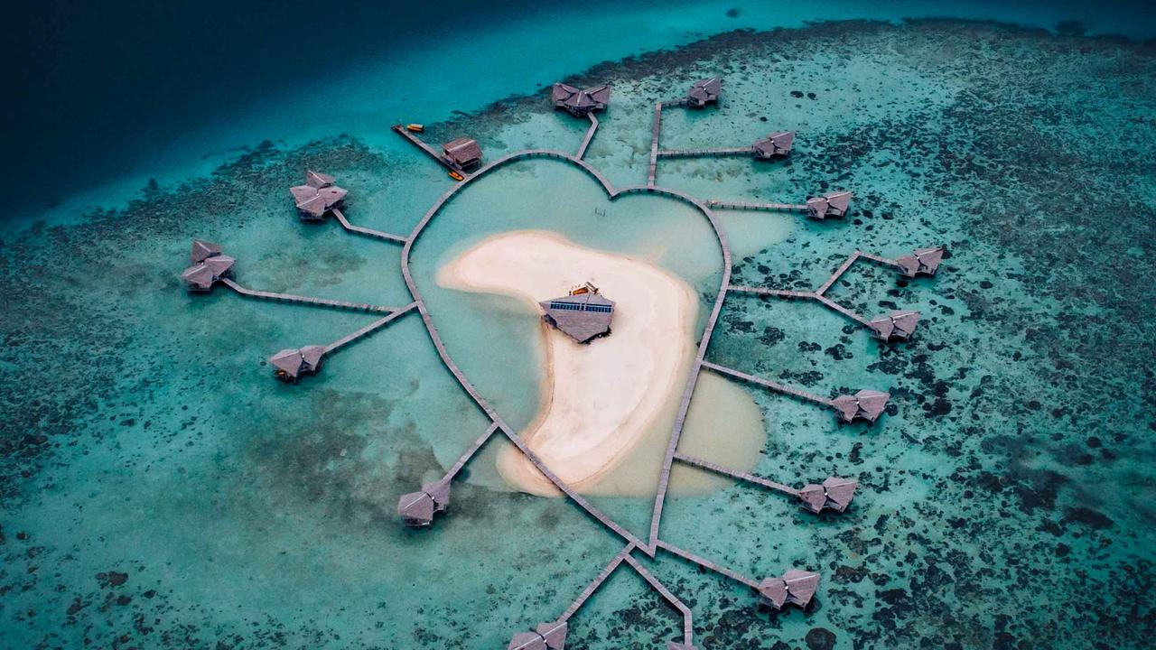 Ilustrasi objek wisata Pulo Cinta, Gorontalo