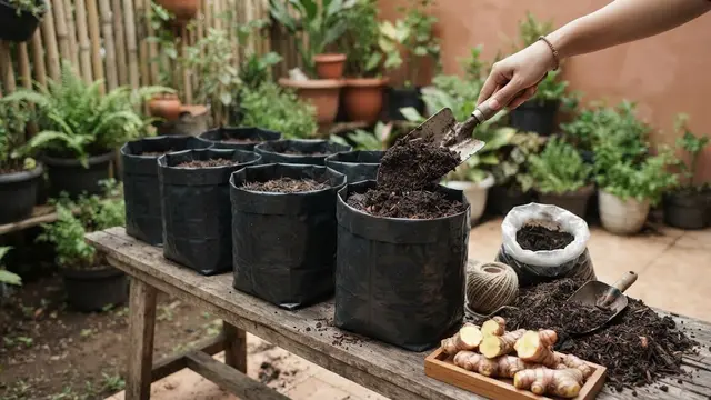 Cara Menanam Kunyit Putih di Polybag untuk Kebun Mini di Rumah