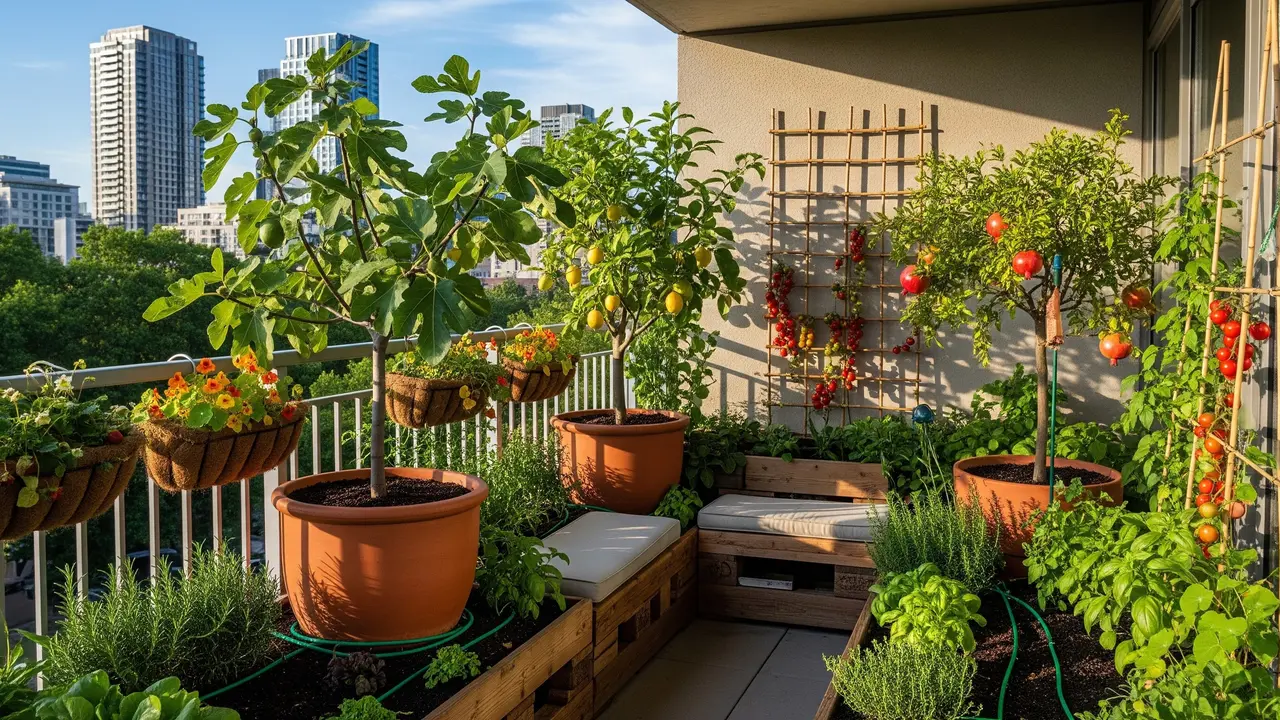Desain Urban Garden dengan Pohon Buah Tahan Panas/Gemini AI