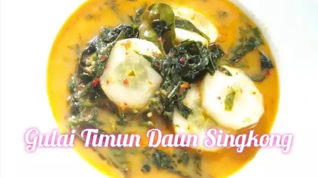 Gulai timun daun singkong