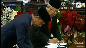 Presiden Jokowi dan Wapres Ma'ruf Amin. (Liputan6.com)