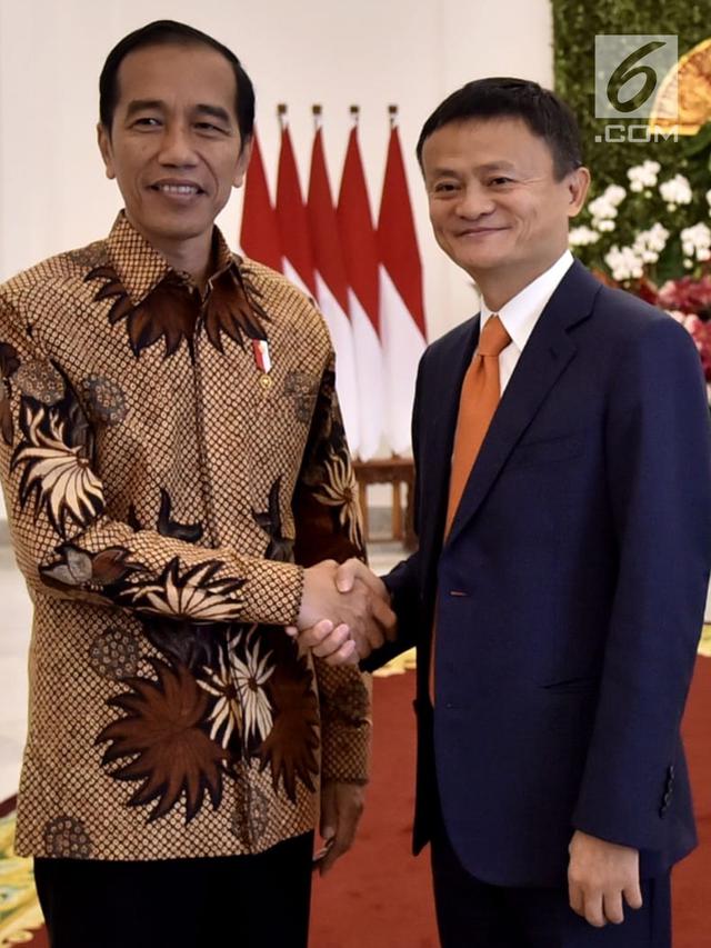 Jokowi Terima Jack Ma di Istana Bogor