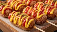 Resep Corn Dog Mozzarella ala Korea, Renyah dan Lumer