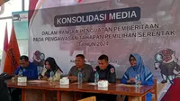 Bawaslu mengajak media massa bersinergi untuk mengawasi pelaksanaan proses pemilihan Kepala Daerah melalui berita. Foto: liputan6.com/ajang nurdin&nbsp;