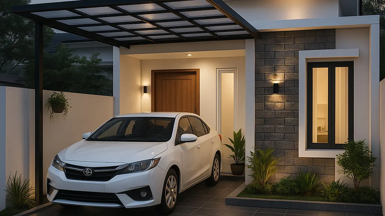 Desain Rumah Minimalis Elegan 1 Lantai