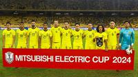 Timnas Malaysia jelang pertandingan melawan Timor Leste di Grup A Piala AFF 2024 di Stadion Nasional Bukit Jalil, Rabu (11/12/2024). (Bola.com/FAM)