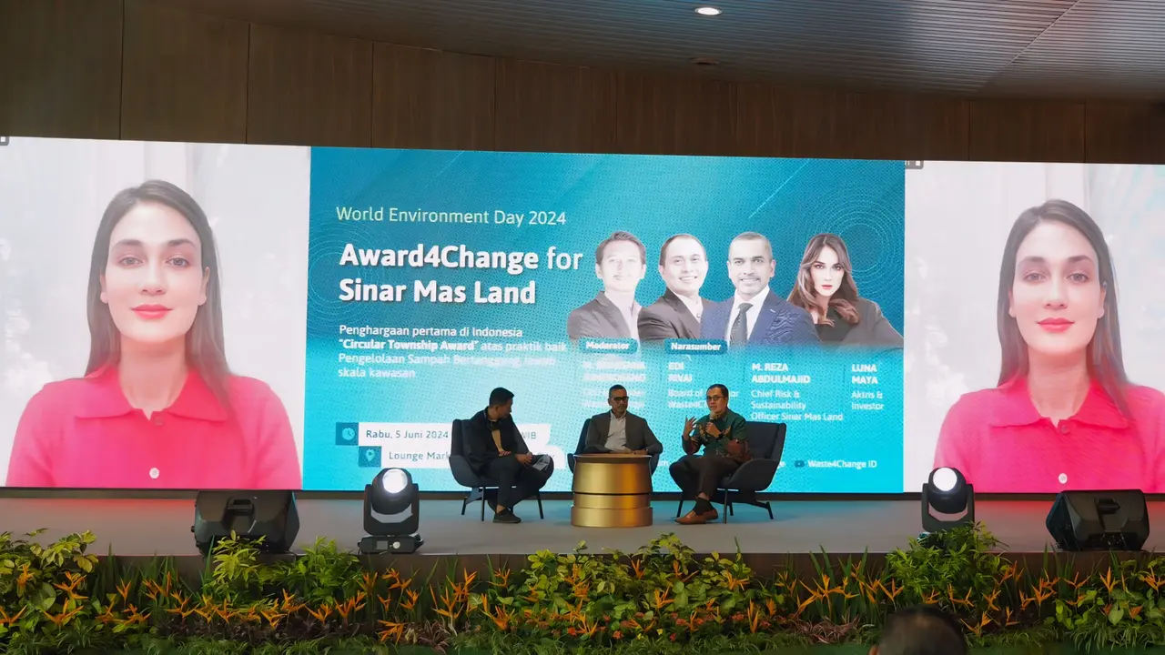 Acara Talkshow "Waste4Change dan Sinar Mas Land Pengelolaan Sampah BSD City Sinar Mas Land Usung Tema Sirkular” yang berlangsung pada Rabu, 5 Juni 2024
