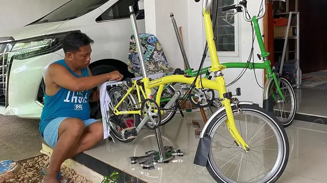 8 Koleksi Sepeda Brompton Cak Lontong, Capai 40 Buah dan Miliaran Rupiah