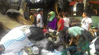 Kebakaran Pasar Gembrong menyisakan duka bagi para korban. (Liputan6.com/Ahmad Romadoni)