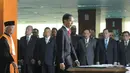 Presiden Jokowi menghadiri acara pelantikan Ketua BPK periode 2014-2019 di Gedung Sekretariat MA, Jakarta, (28/10/2014). (Liputan6.com/Herman Zakharia)