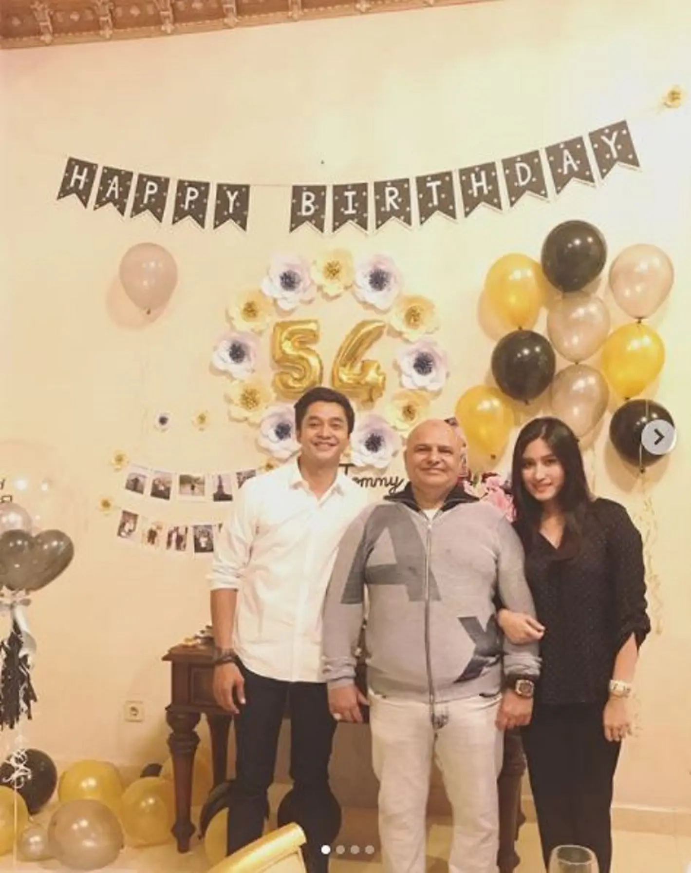 Adly Fairuz ikut merayakan ulang tahun ayah Angbeen Rishi (Instagram/@angbeenrishi)