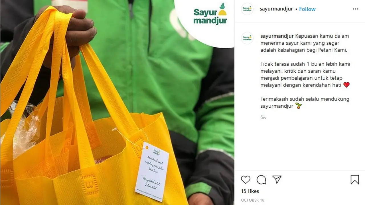 Mellie Leonita (25) yang kebetulan sedang membangun startup di bidang F&B akhirnya membantu para petani hidroponik dengan membuat platform Sayur Mandjur.