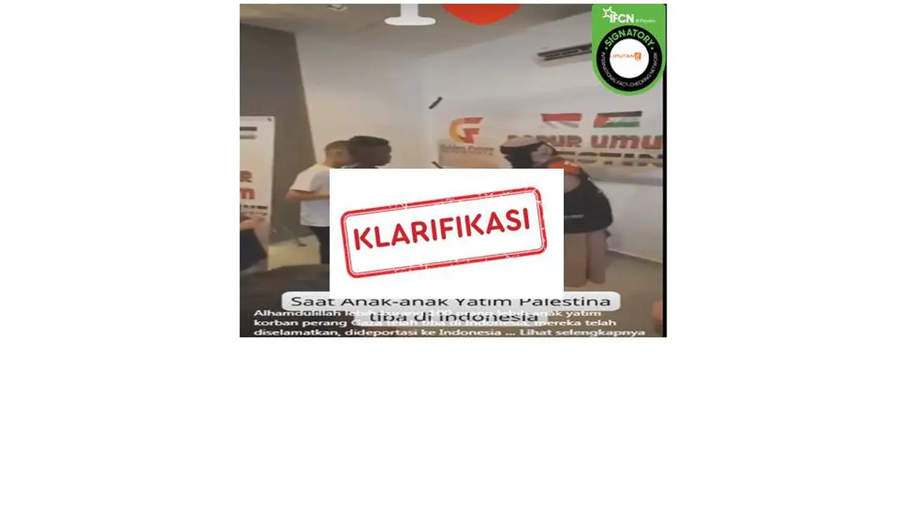Cek fakta anak-anak korban perang Gaza dibawa ke Indonesia