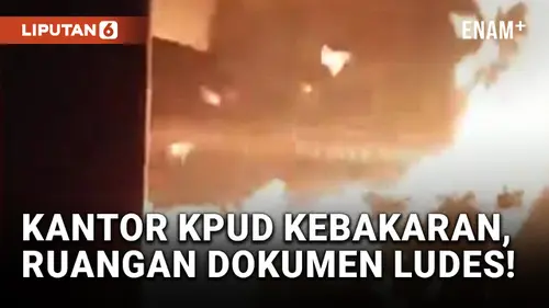 VIDEO: Bakal Gelar PSU, Kantor KPUD Buru Kebakaran