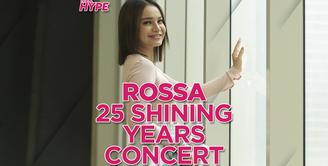 Musisi Rossa, siap menggelar konser tunggalnya yang bertajuk Rossa 25 Shining Years. Dalam rangka memperingati 25 tahun Rossa berkarya di industri musik.