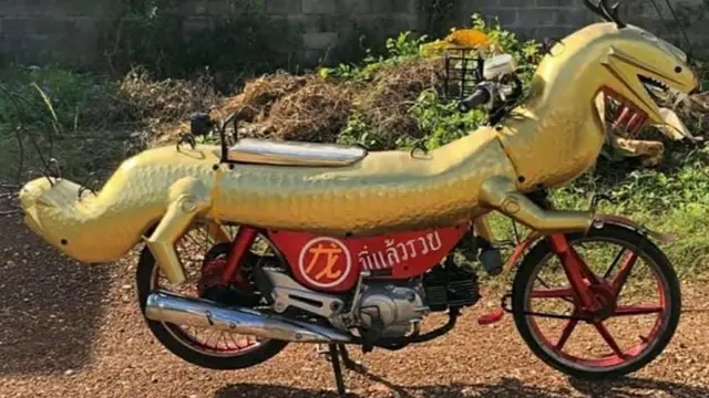 7 Potret Modifikasi Bentuk Sepeda Motor, Dari Babi Hingga Naga