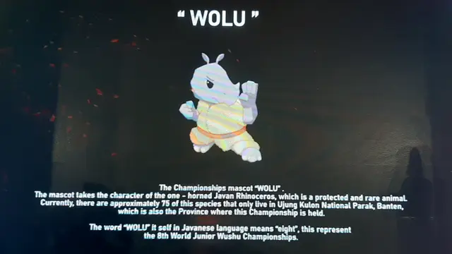 Maskot Kejuaraan Dunia Wushu Junior 2022