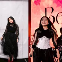 Bernadya selalu tampil mencuri perhatian dengan pilihan outfit serba hitam yang menjadi ciri khasnya. [@bernadyaribka].